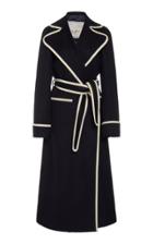 Giuliva Heritage Collection Belinda Contast-trim Belted Cashmere Coat