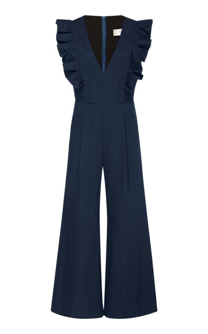 Sea Stevie Cotton Wide-leg Jumpsuit Size: 4