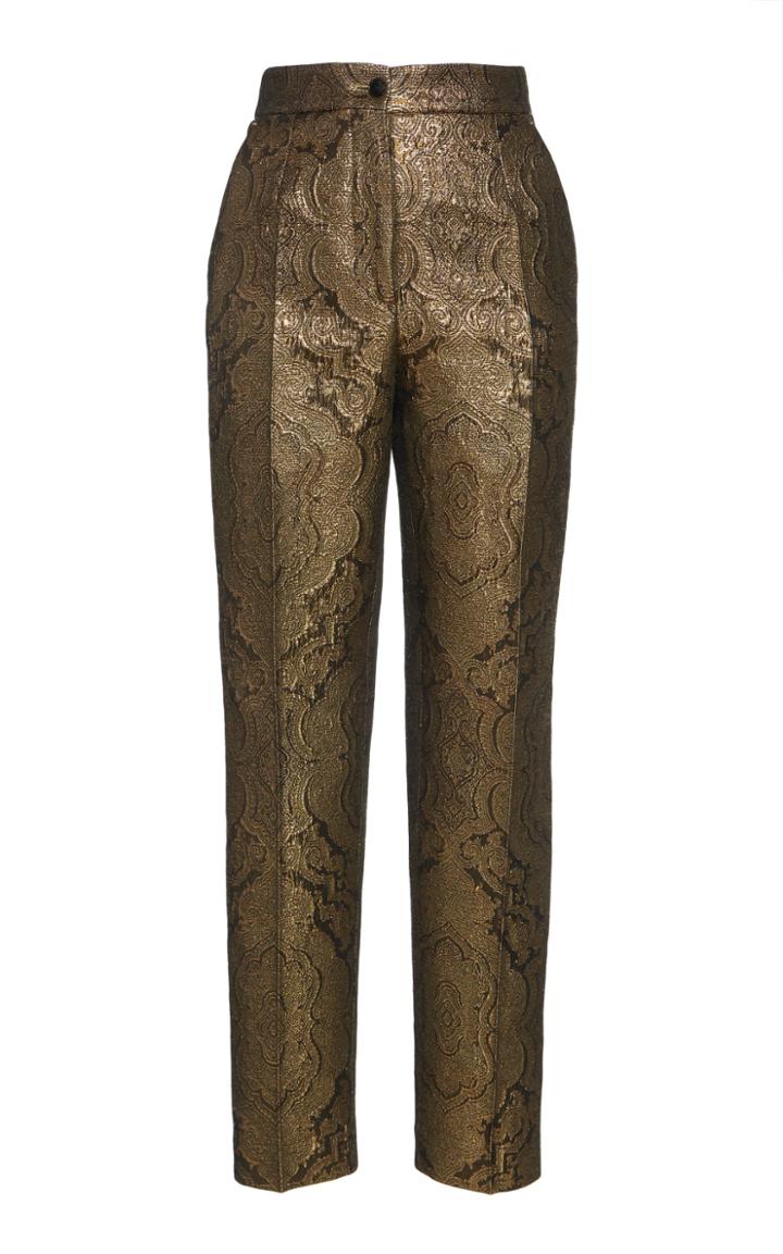 Etro Paisley Brocade Straight-leg Pants