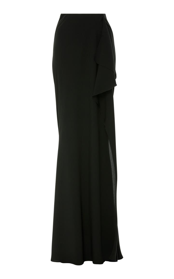 Zac Posen Floor Length Crepe Skirt