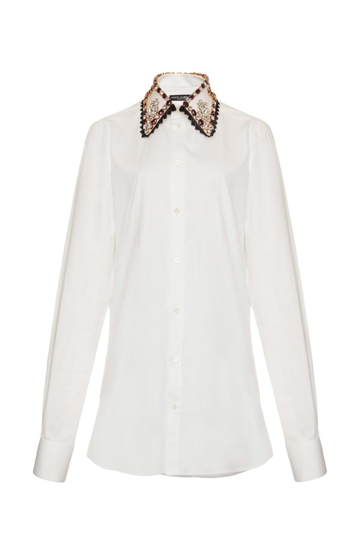 Dolce & Gabbana Embellished Collar Blouse