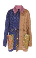 Peter Pilotto Satin Quilted Coat