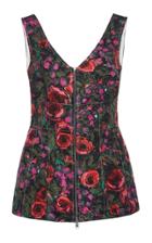 Marni Zip Detailed Floral Top