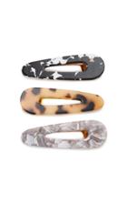 8 Other Reasons Exclusive Set-of-three Marbled Resin Hairclips