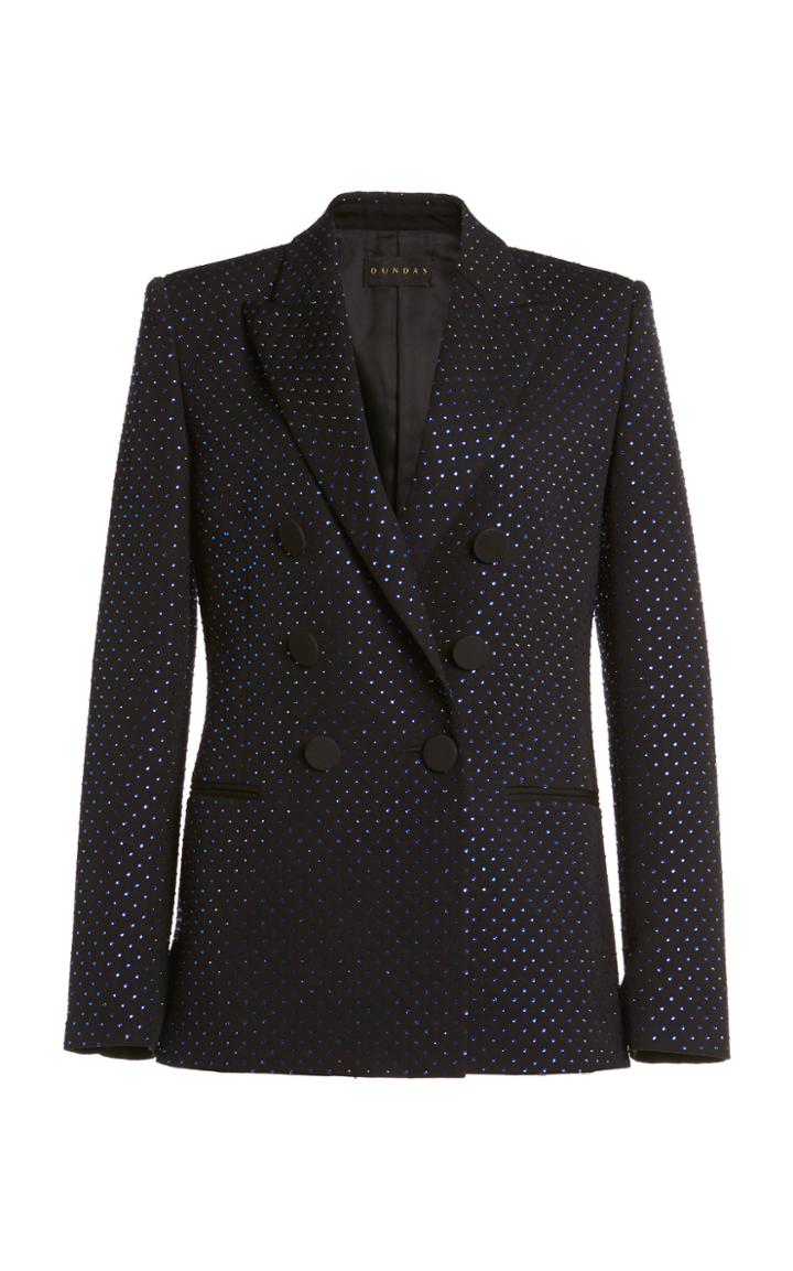 Moda Operandi Dundas Crystal-embellished Double-breasted Blazer