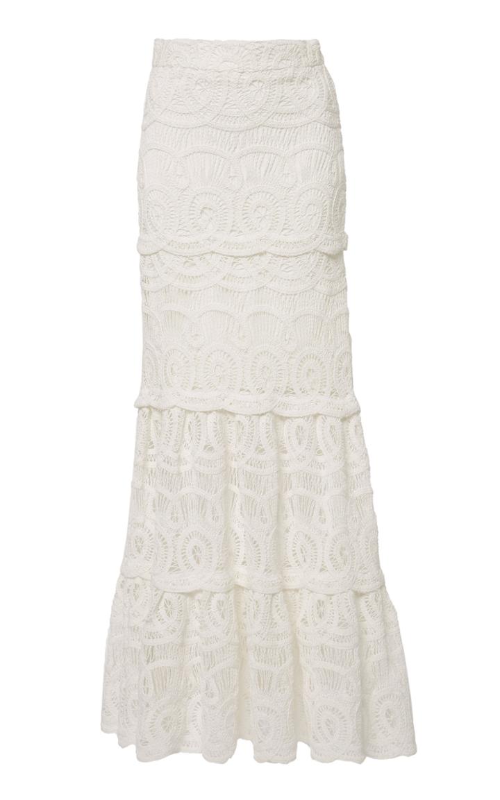 Alexis Davoni Cotton Lace Maxi Skirt