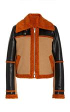 Moda Operandi Jonathan Simkhai Adelynn Colorblocked Faux-leather Jacket