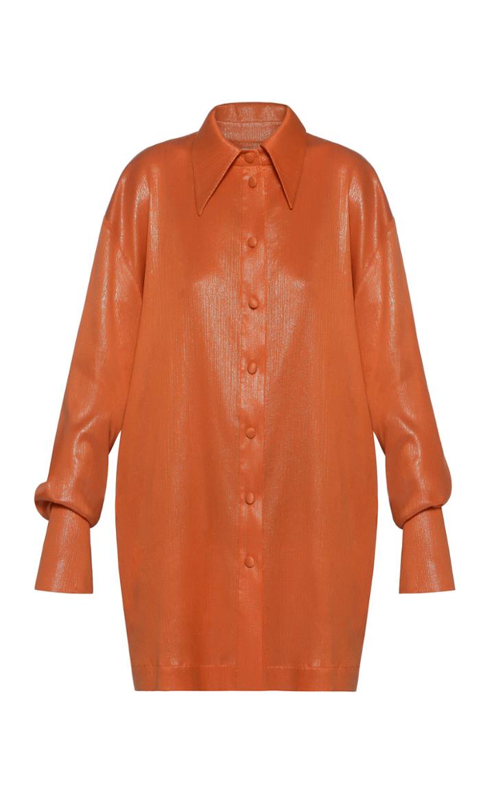 Moda Operandi Matriel Long Sleeve Button Down Lurex Blouse