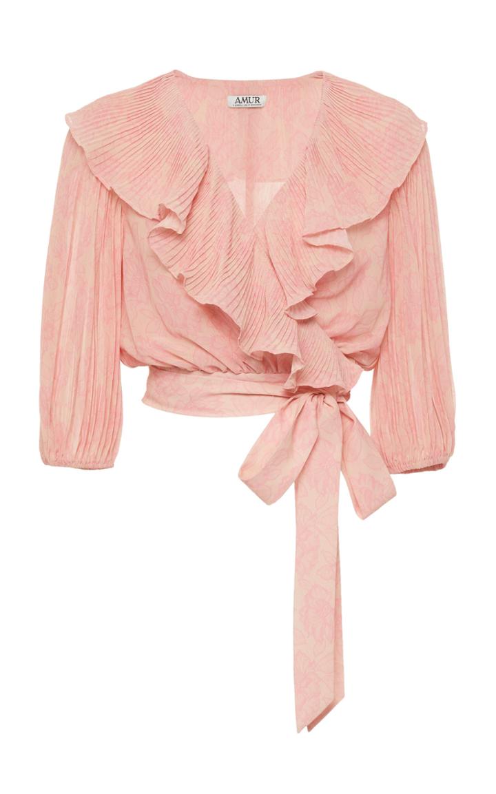Moda Operandi Amur Naya Ruffled Wrap Top Size: Xs