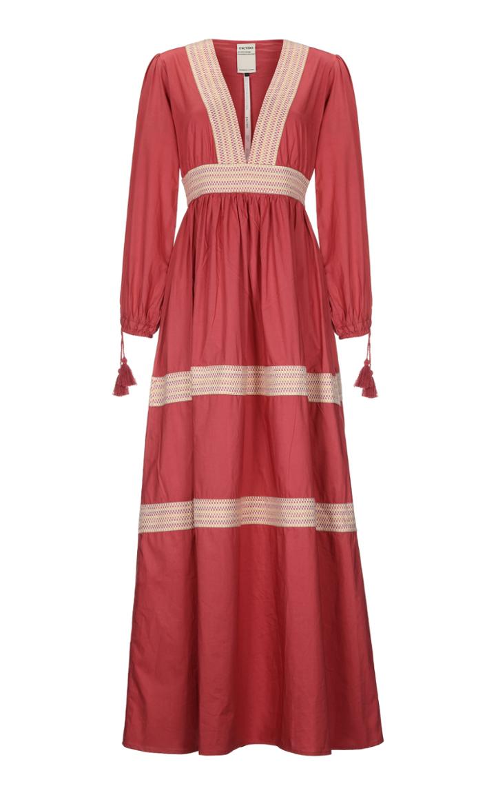 Moda Operandi Escvdo Oli Handwoven Cotton Maxi Dress