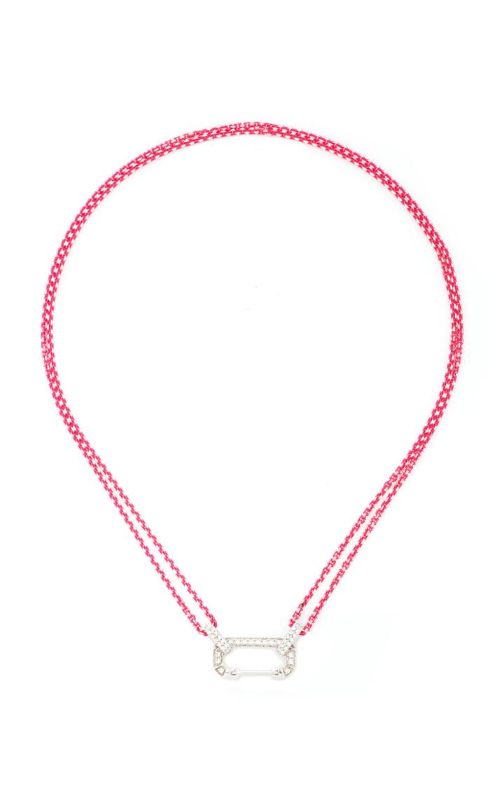 Moda Operandi Ee Ra 18k White Gold Fucsia Lucy Choker