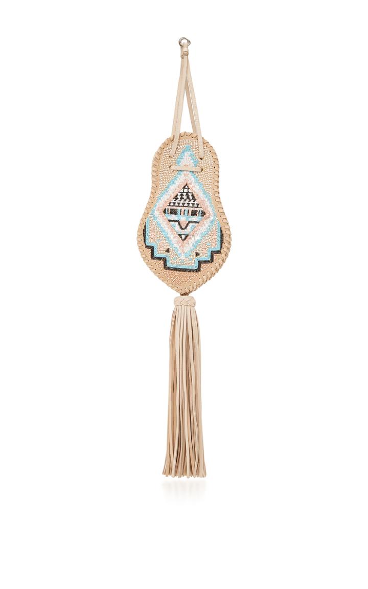 Roberto Cavalli Embroidered Tassel Bag