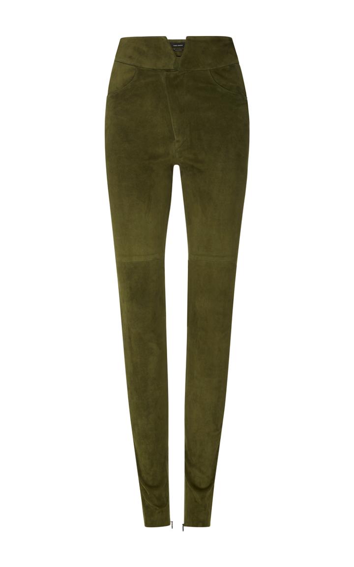 Isabel Marant Eydie High Waist Suede Trousers