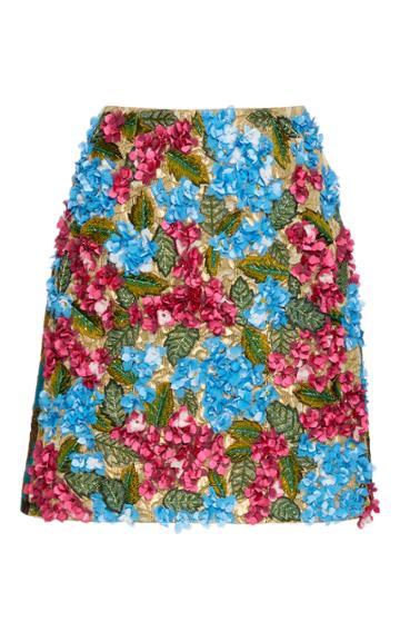 Dolce & Gabbana 3d Floral Mini Skirt