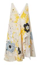 Moda Operandi Miu Miu V-neck Printed Crepe Dress Size: 36