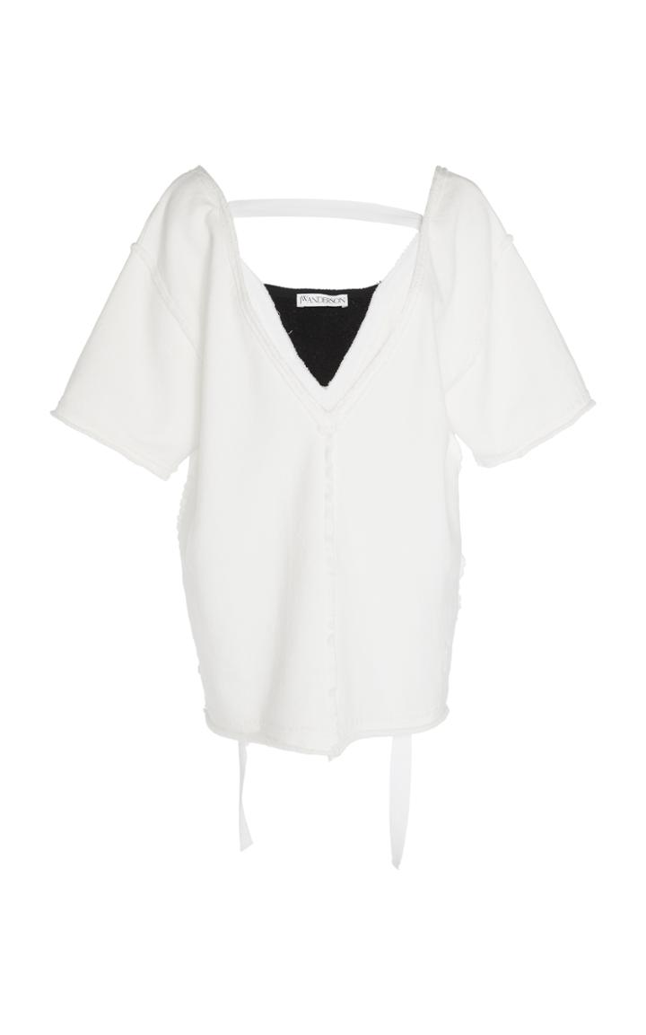 Jw Anderson Deep V Long Jersey Top