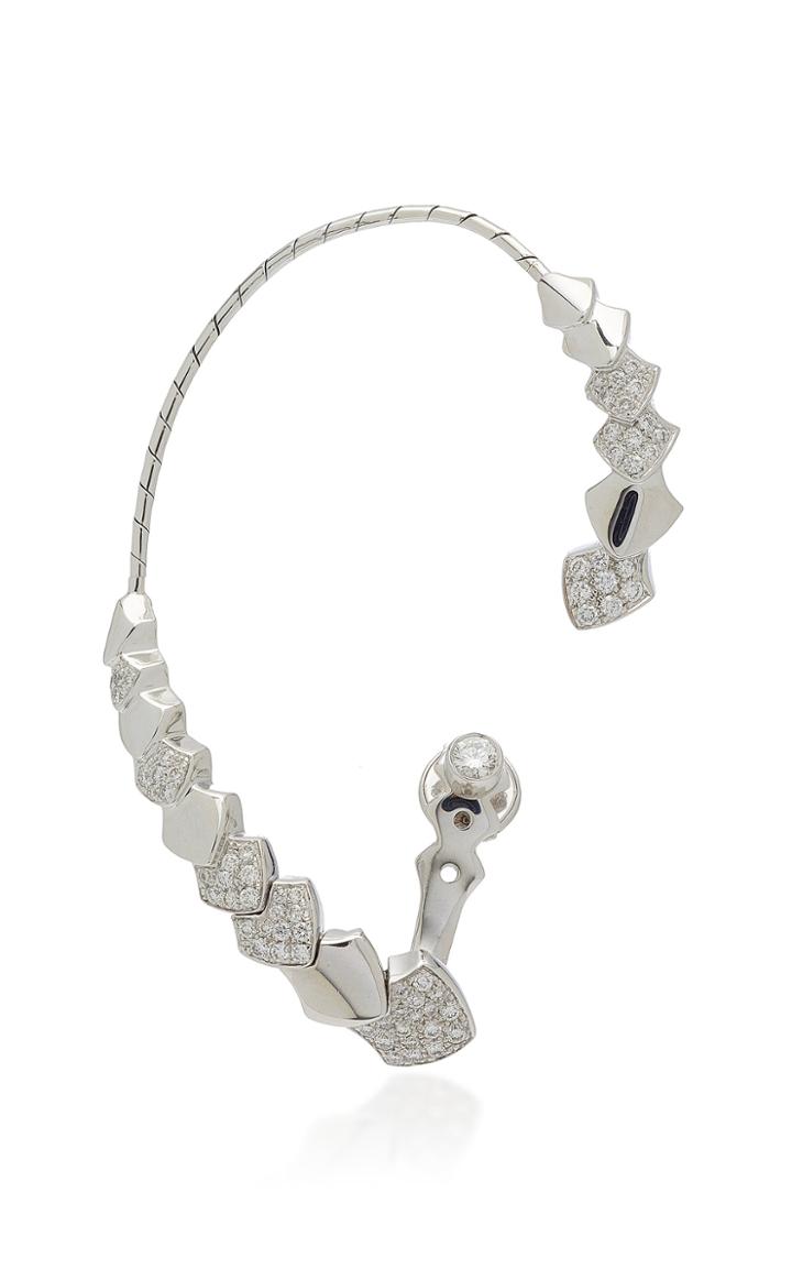 Moda Operandi Akillis Python 18k Gold Diamond Ear Cuff
