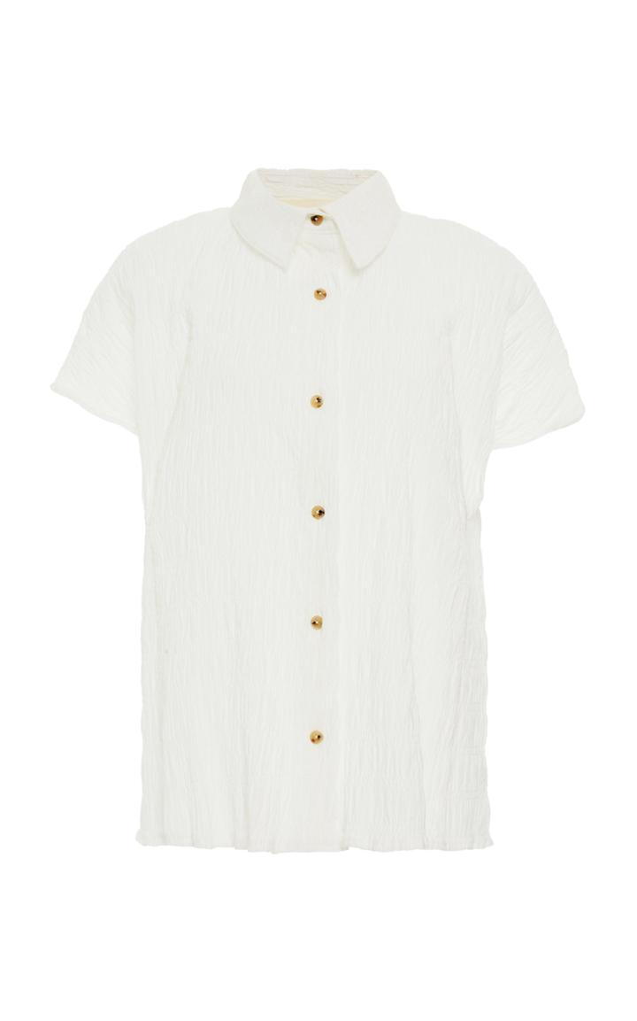 Moda Operandi Mara Hoffman Phebe Crinkled Cotton-blend Top Size: Xxs