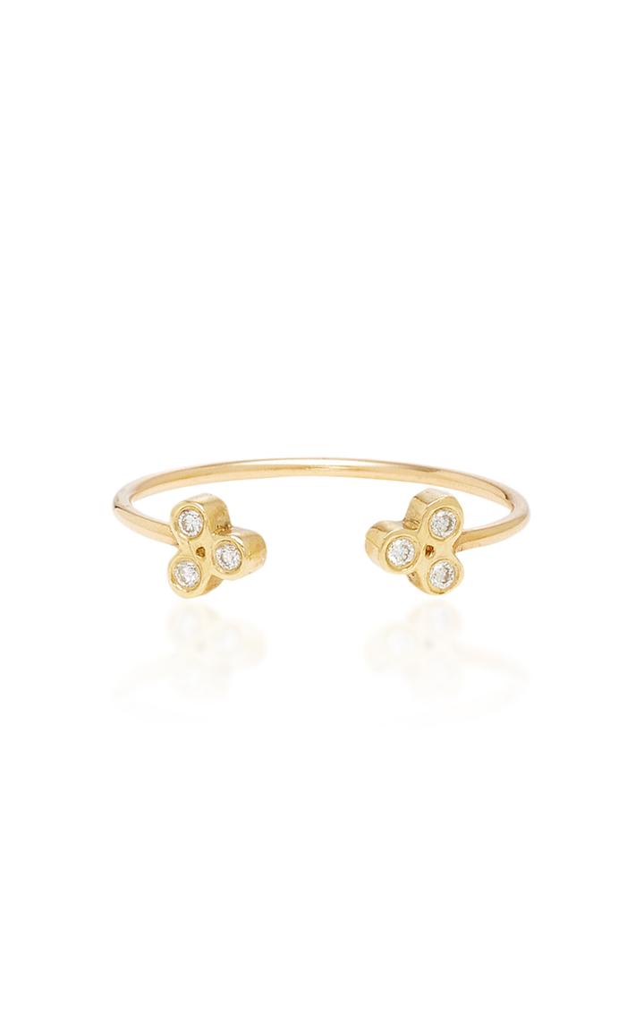 Zoe Chicco 14k Open Tiny Trio Diamond Ring