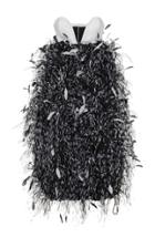 Moda Operandi Prabal Gurung Feather-embellished Strapless Silk Midi Dress Size: 00