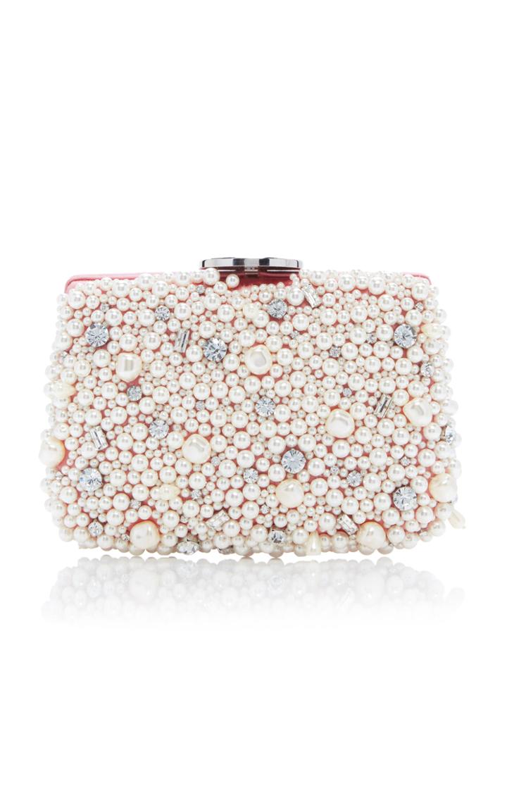 Moda Operandi Giambattista Valli Pearl Embroidered Satin Clutch