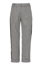Silvia Tcherassi Houndstooth-patterned Garmet Cropped Pants