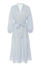 Veronica Beard Jenna Striped Wrap Dress