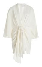 Moda Operandi Significant Other Magnolia Bow-embellished Linen-blend Dress
