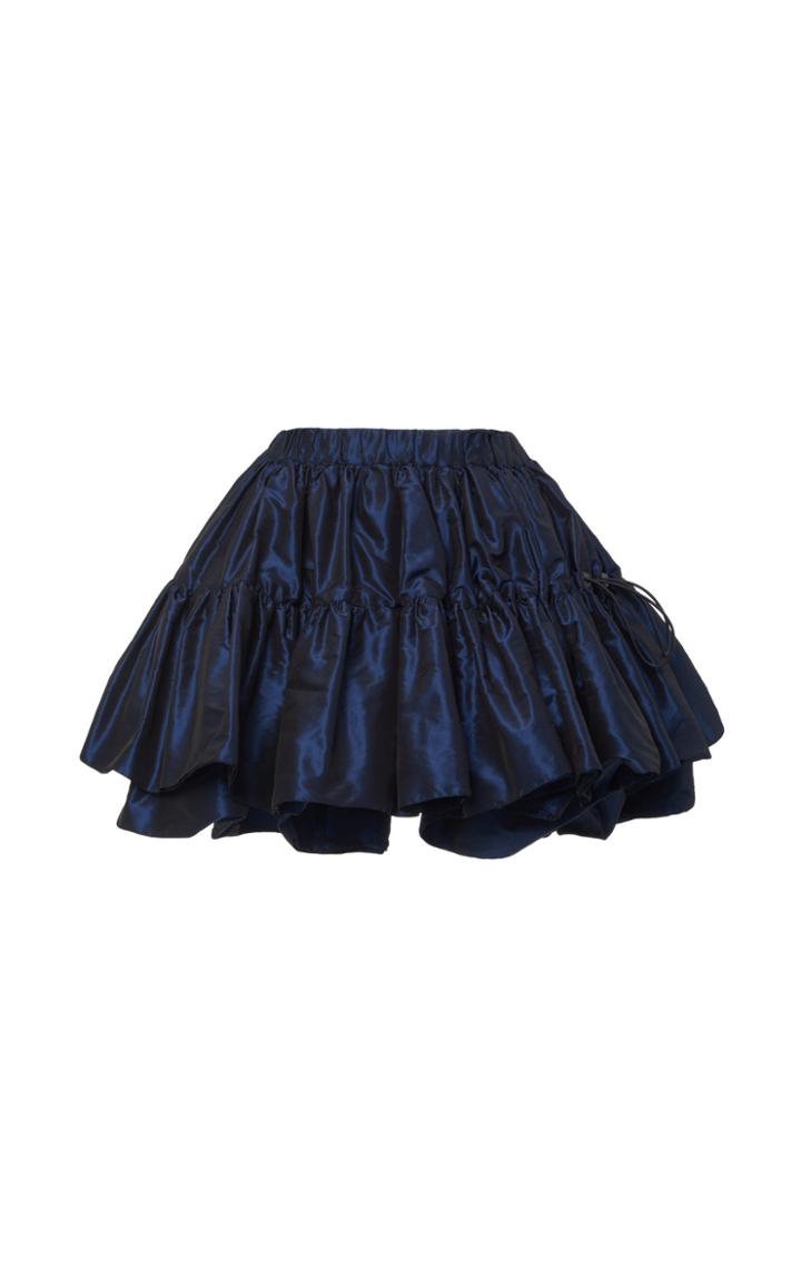 Miu Miu Taffeta Tiered Ruffle Skirt