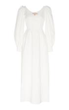 Brock Collection Bow-detailed Cotton-blend Maxi Dress
