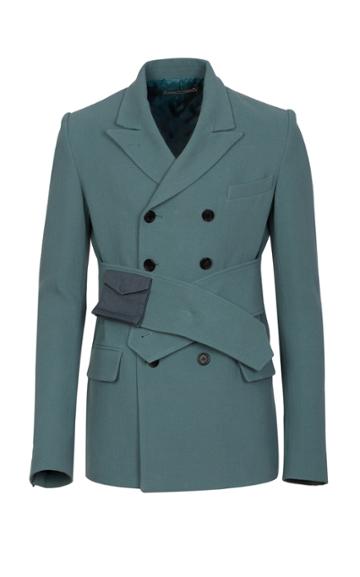 Nohant Tailored Cotton Belted Blazer