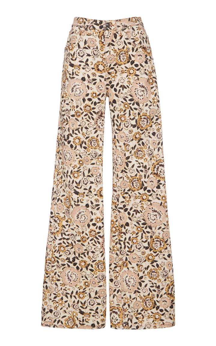 Etro Violetta Stretch Printed High-rise Flared Jean