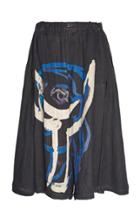 Yohji Yamamoto Fastener Printed Cropped Trouser