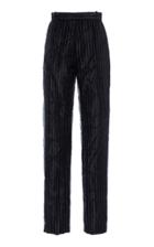 Moda Operandi Y/project Pinstriped Organza High-rise Straight-leg Trouser Size: 36
