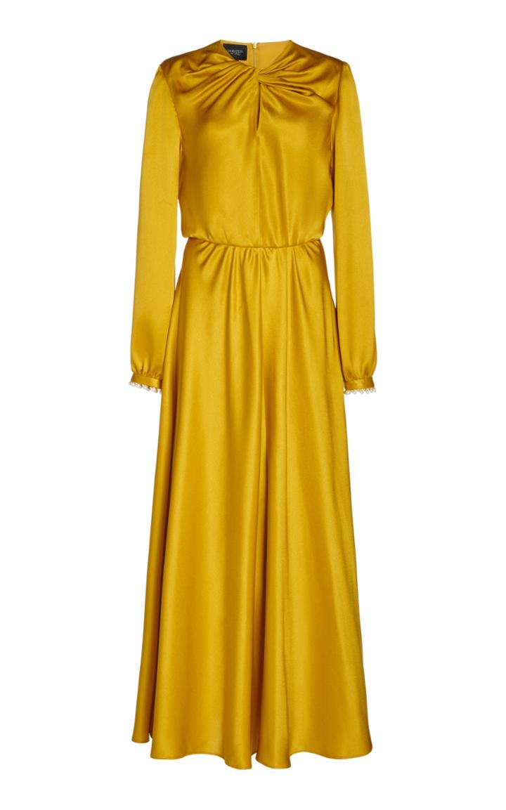 Moda Operandi Giambattista Valli Pearl-embellished Charmeuse Maxi Dress