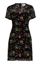 Hvn Natalia Ruffled Silk-chiffon Mini Dress