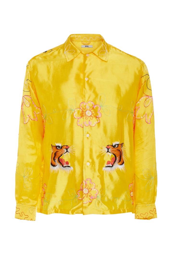 Bode Tiger Ruching Shirt