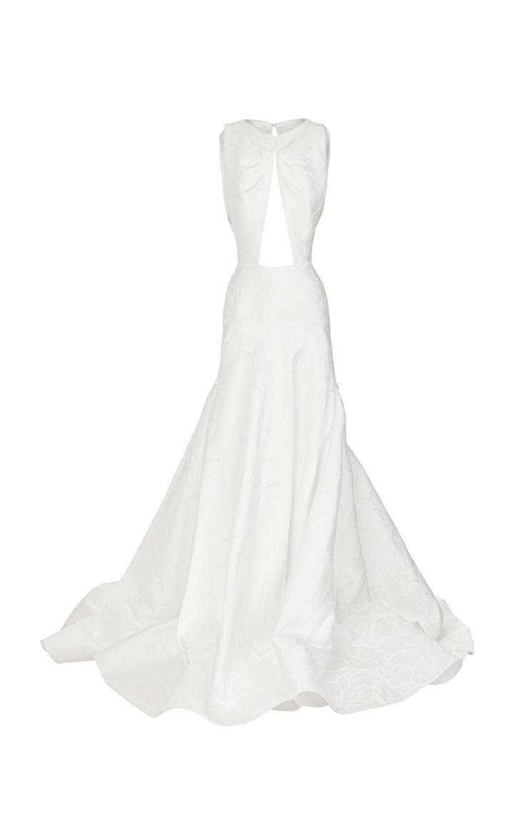 Maticevski Crystallize Cutout Satin Gown