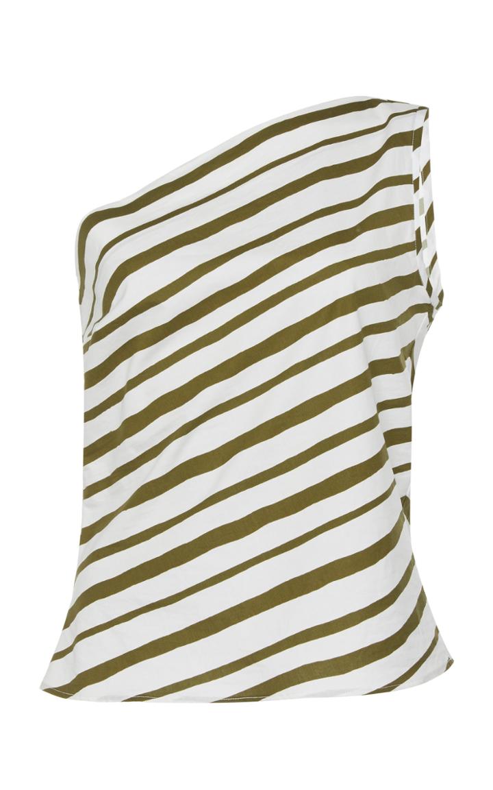 Martin Grant One-shoulder Cotton Top