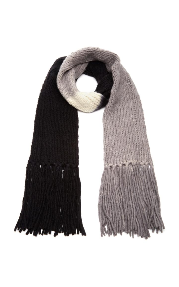 Gabriela Hearst Colorblocked Cashmere Knit Scarf