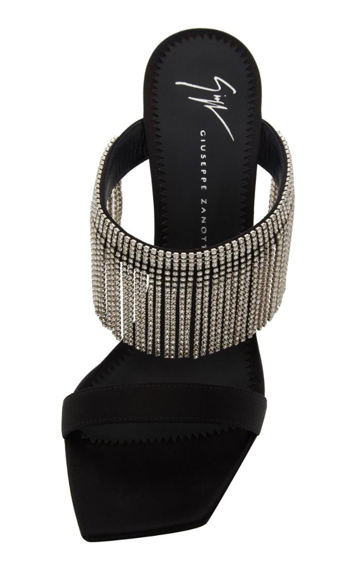 Giuseppe Zanotti Fringed Crystal-embellished Suede Sandals