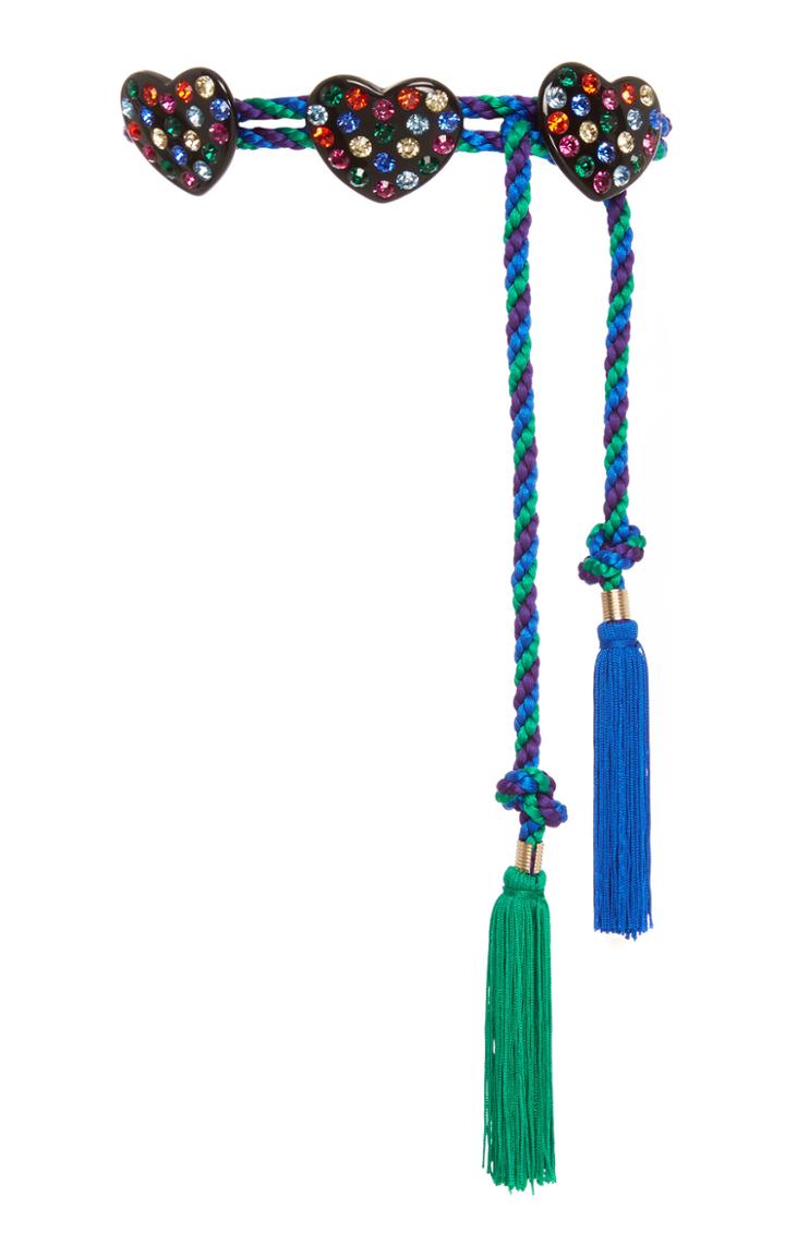 Philosophy Di Lorenzo Serafini Jeweled Heart Cord Belt