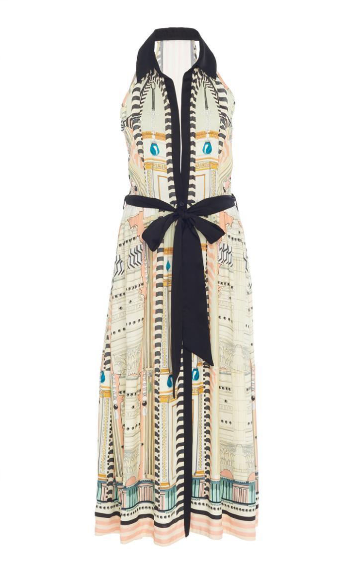 Temperley London Obelisk Collared Crepe Dress