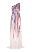 Georges Hobeika Multi-color One Shoulder Gown