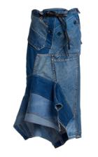 Moda Operandi Tom Ford Asymmetric Patchwork Denim Skirt