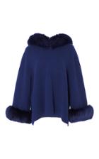 Zynni Fox Trim Fur Jacket