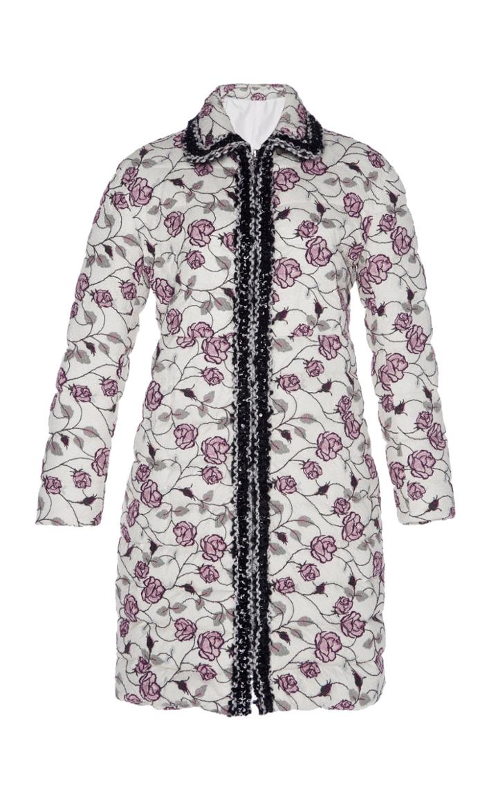 Giambattista Valli Floral Puffer Coat