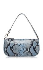 By Far Rachel Snake Print Leather Bag