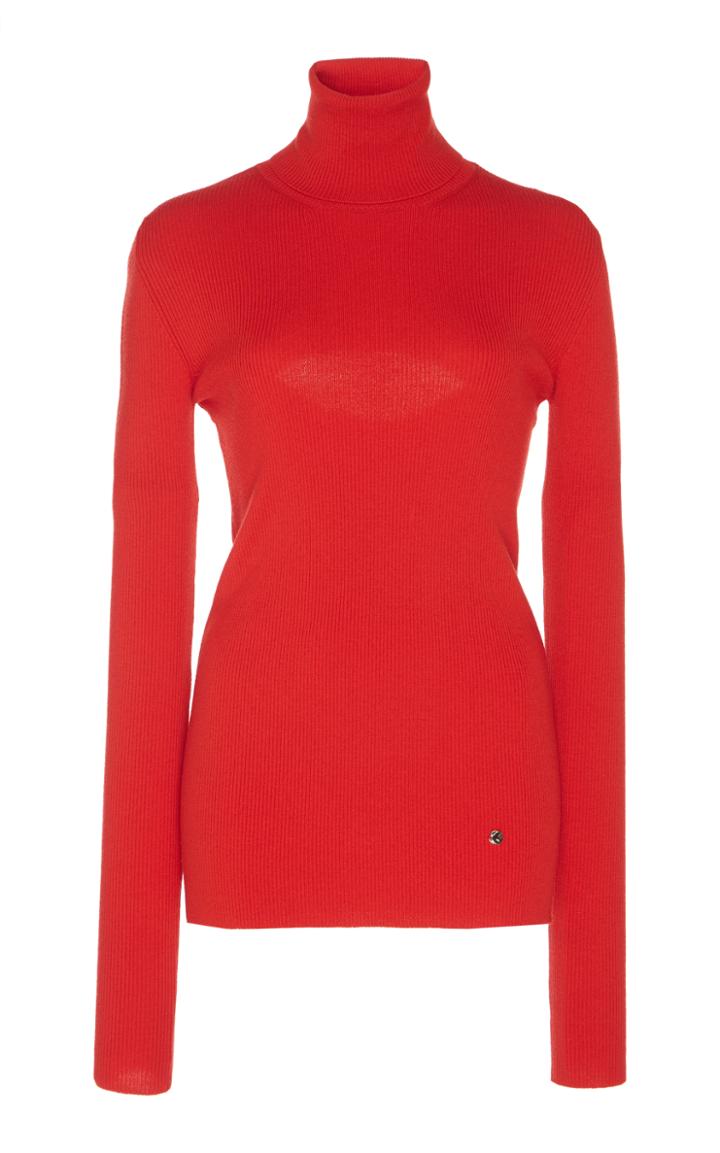 Nina Ricci Stretch Wool Turtleneck Sweater
