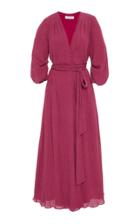 Moda Operandi Gabriela Hearst Demeter Cape-back Wrap Maxi Dress Size: 40